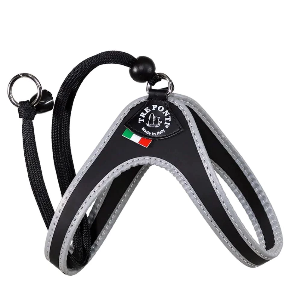 28_a51d8878-0d11-494d-82ff-c960debf6aae_2000x.webp Tre Ponti Genesis Adjustable Step In Harness For Dogs And Cats, Black - Image 1