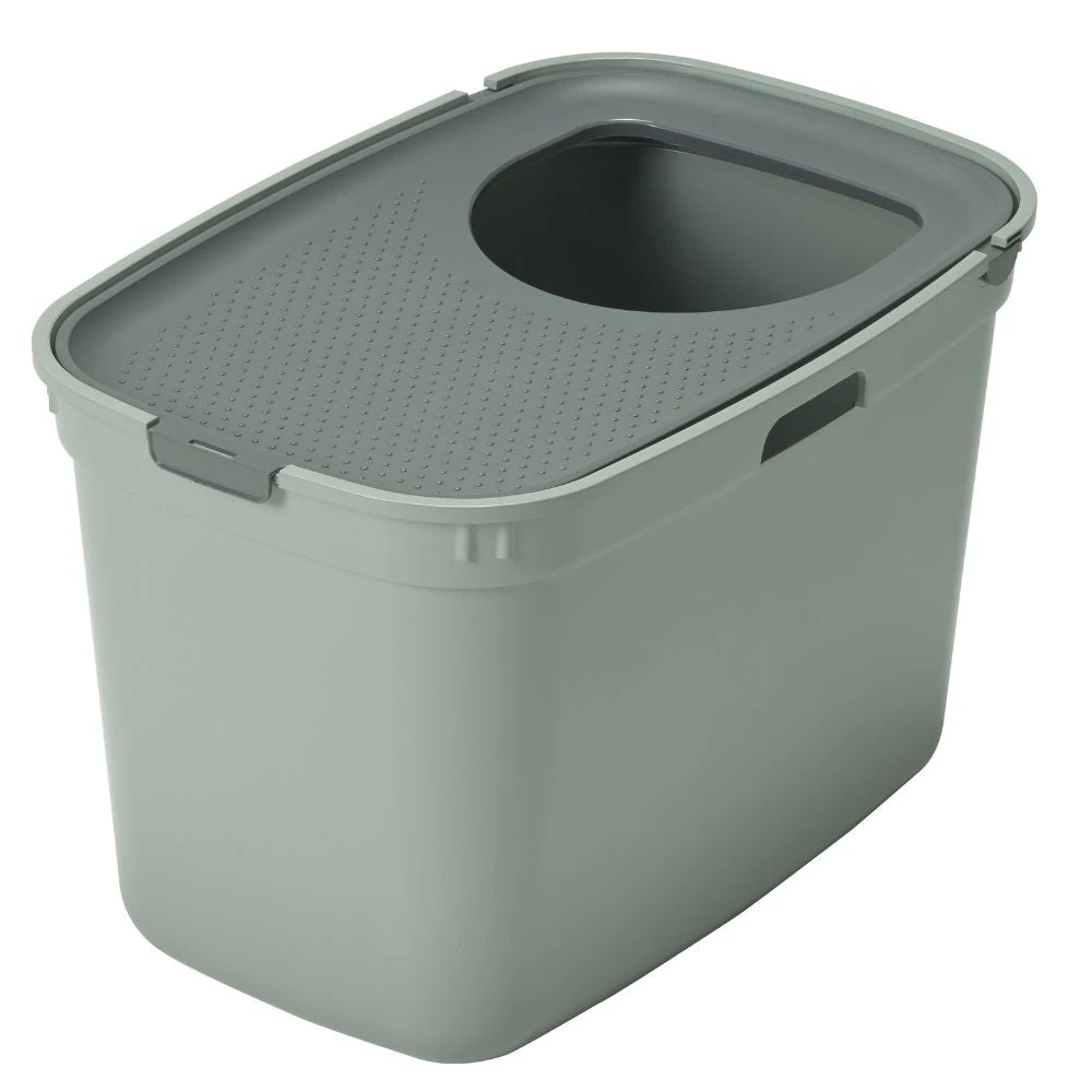 sift litter tray top entry olive green design