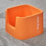 Michu High Sided Cat Litter Tray, Coral - Image 5