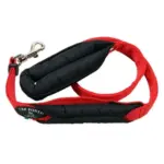 Tre Ponti Double Handled Dog Leash, Red - Image 5