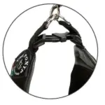 Tre Ponti Mesh Adjustable Girth Easy Fit Pet Harness, Black - Image 5