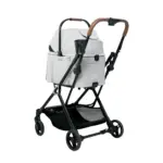 Ibiyaya Tinker Small Detachable Pet Stroller, Silver Grey - Image 4
