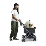 Ibiyaya Lyte 3-in-1 Detachable Pet Stroller, Pickle Green - Image 10