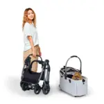 Ibiyaya Lyte 3-in-1 Detachable Pet Stroller, Dusty Apricot - Image 3