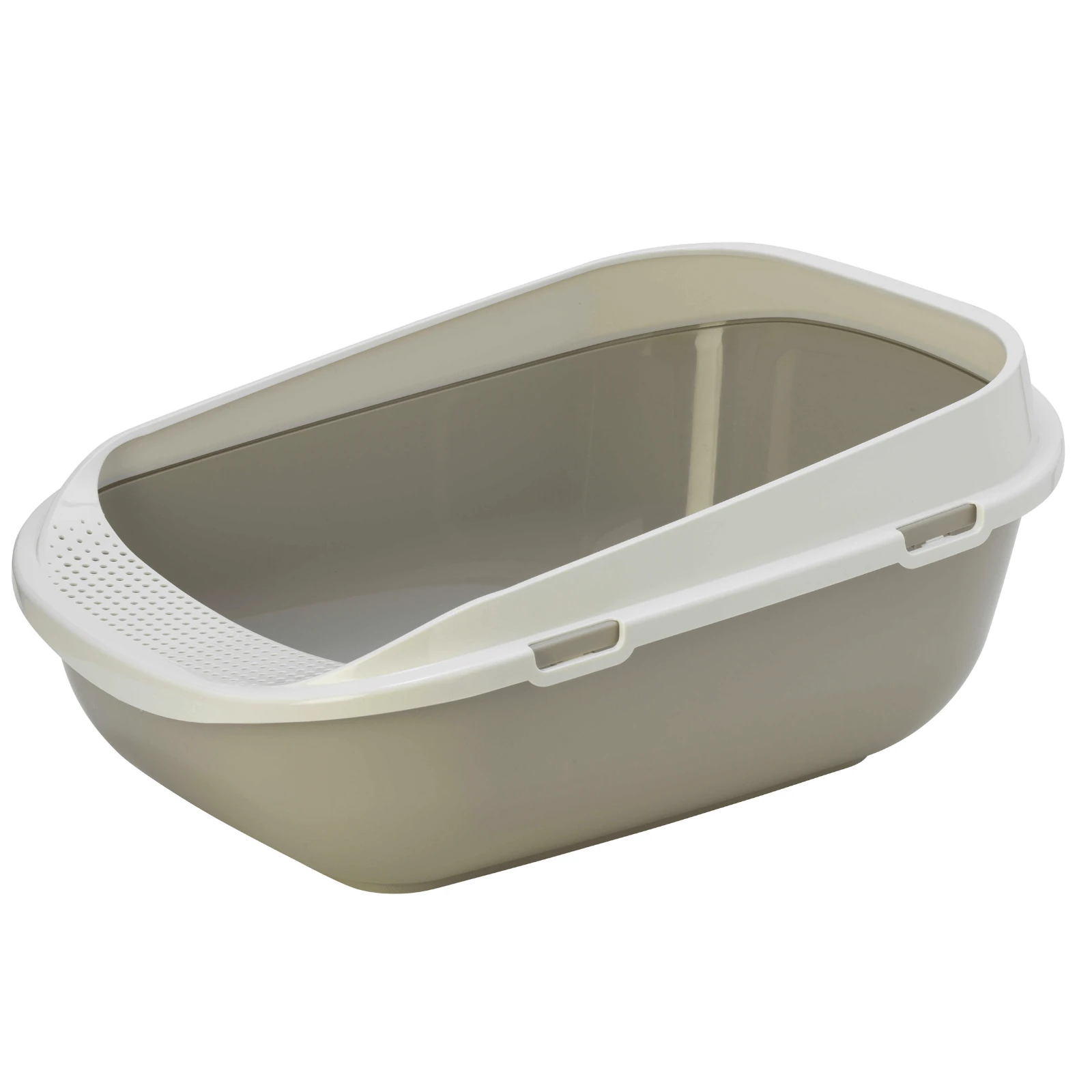 cat litter tray warm grey