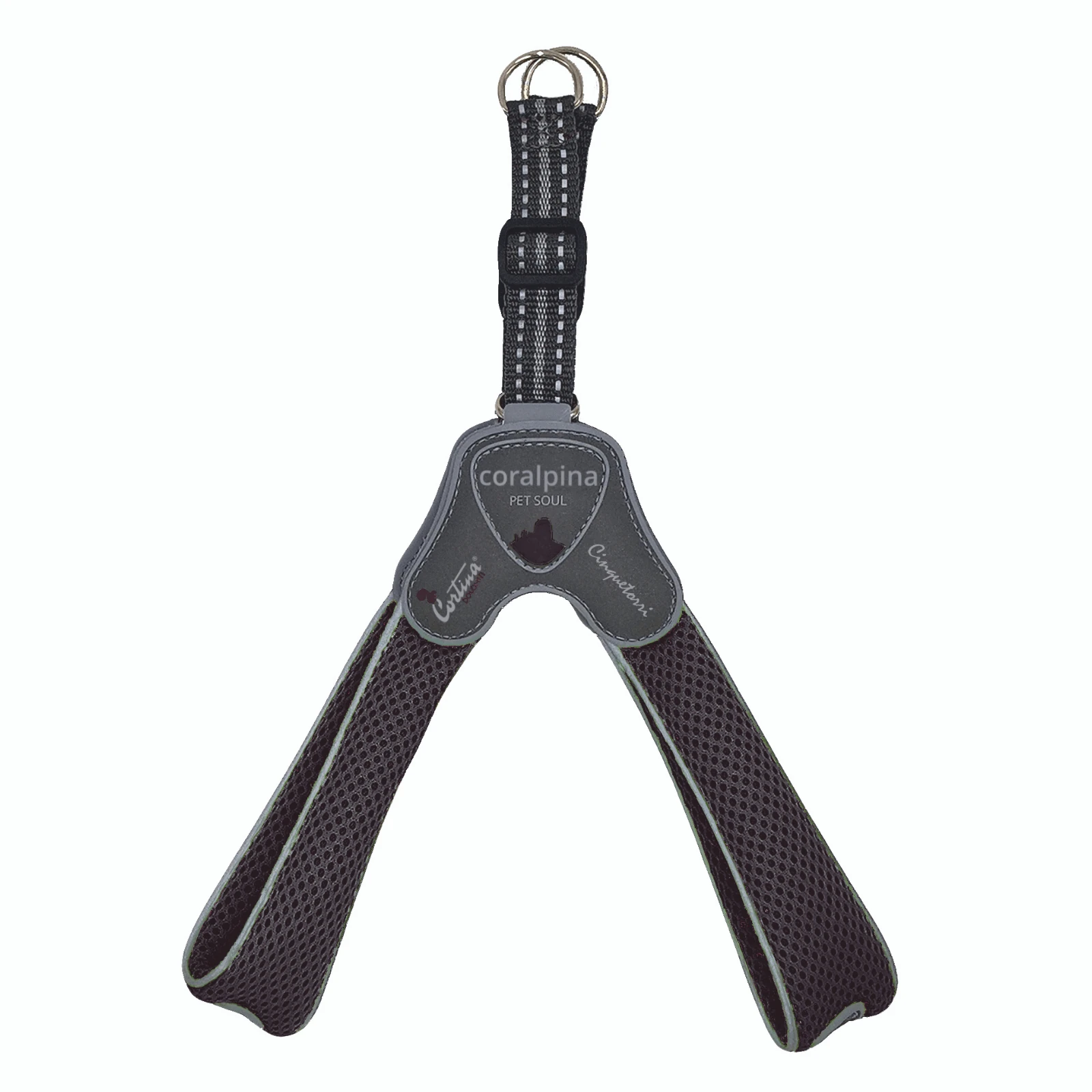coralpina-pet-soul-dog-harness-cinquetorri-step-in-dog-harness-charcoal-grey-24288122273991_2000x.webp Cinquetorri Step-in Dog Harness, Charcoal - Image 1
