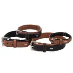 Hunter Canadian Elk Leather Dog Collar, Black - Image 9