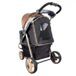 Ibiyaya Monarch Premium Pet Jogger Stroller, Luxury Gold - Image 5