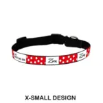 Personalised Dog Collar - Spots Red - Image 6
