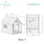 Nordic Modern Dog House, White - Image 10