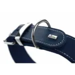 Hunter Aalborg Special Leather Dog Collar, Dark Blue - Image 7