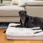 Orthopedic Calming Dog Mat Water Resistant, Aspen Faux Fur - Image 10