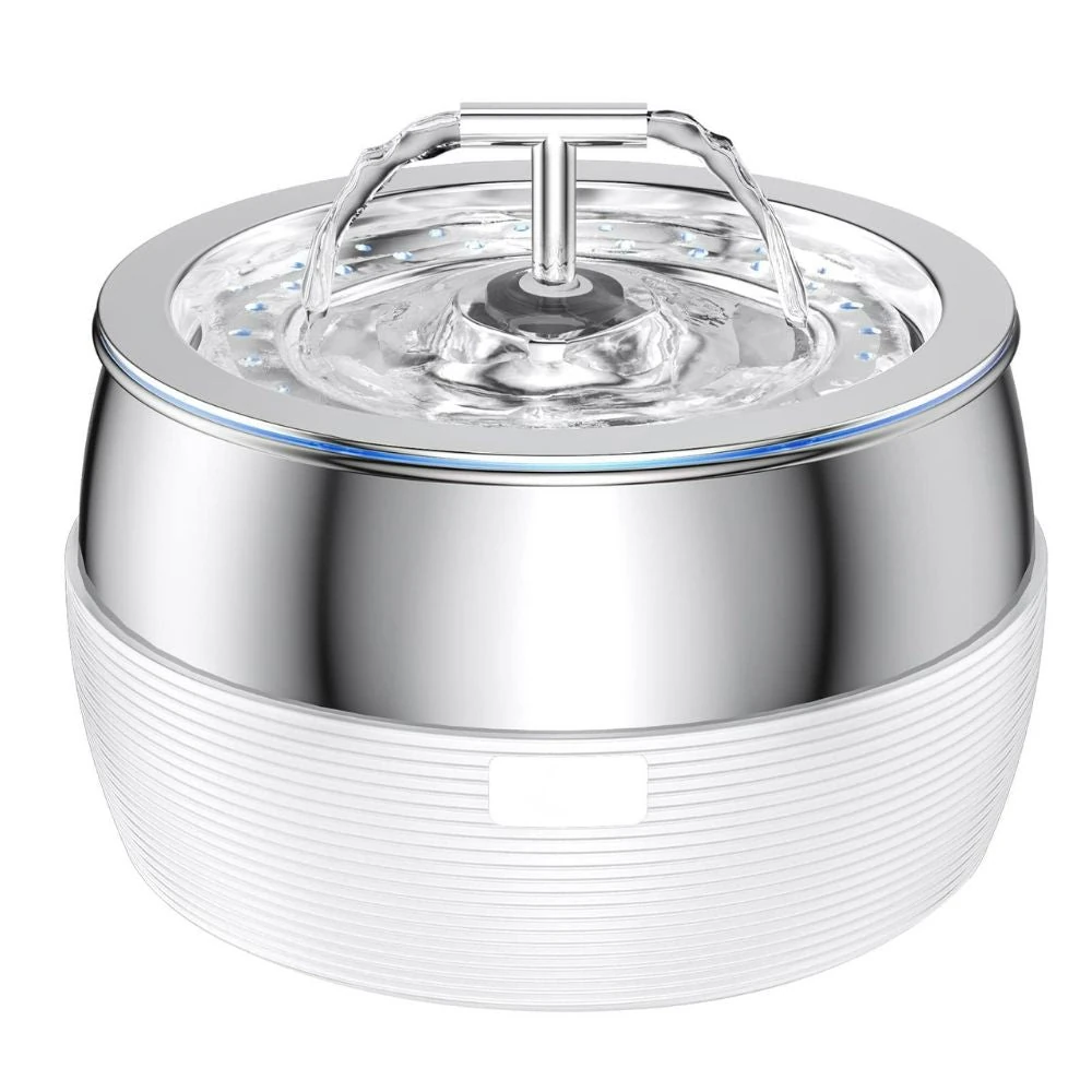 retractable gate tall showing smart home integration features with dog safely contained behind barrier