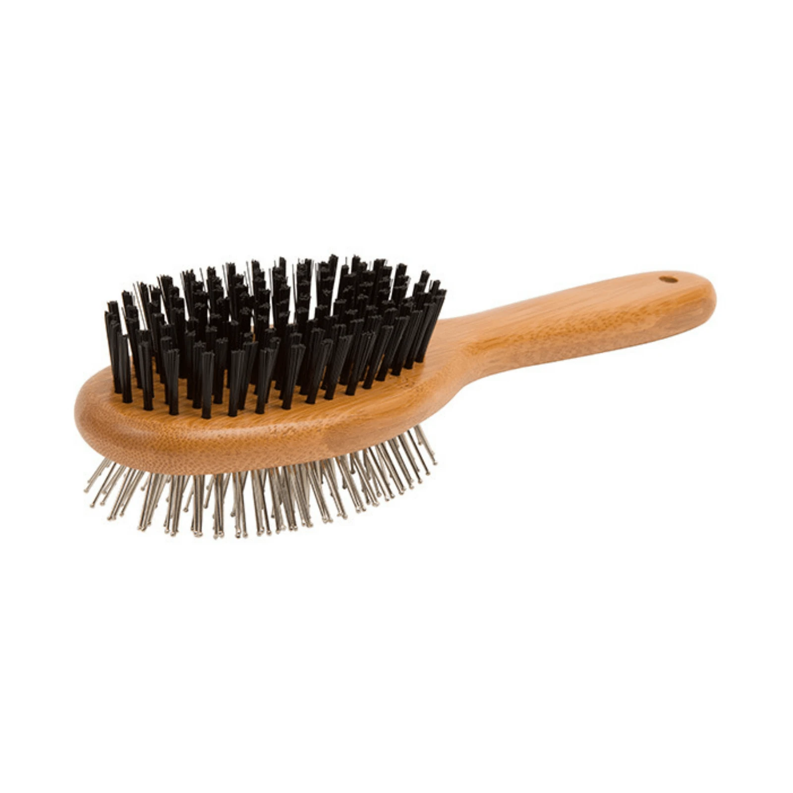 dog grooming brush bamboo double sided